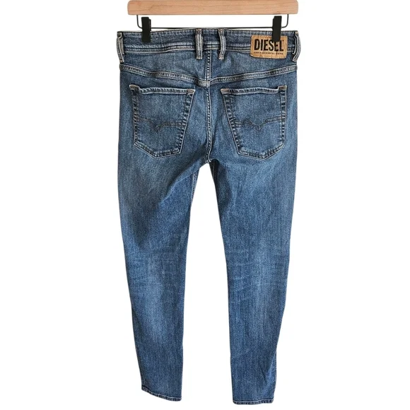 Diesel Men's Medium Wash Sleenker-X Slim Skinny Jeans 30W 32L - Picture 2 of 16